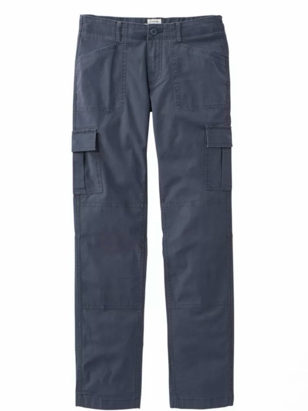 Good condition, LLBean Canvas Cargo Pants, Mid-Rise Straight-Leg Sz. 10